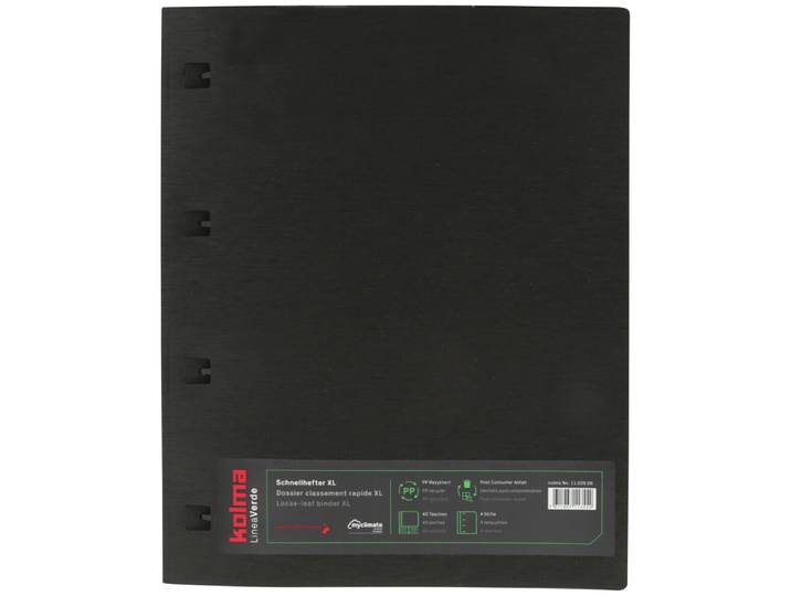 Kolma Schnellhefter LineaVerde A4 XL Recycling 4 Heftstifte schwarz