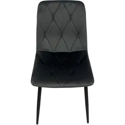 HTI-Living, Stühle, Stuhl Mesa Eco Velvet Grau (1x)
