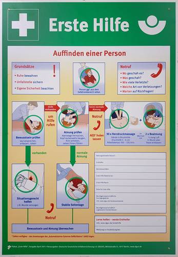 KS Tools Schild Erste Hilfe Aushang 117.2479