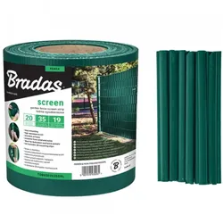 Zaunband 19cmx35m grün Zaun- Palisadenband Sichtschutz Lärmschutz BRADAS TOB4501935GRL