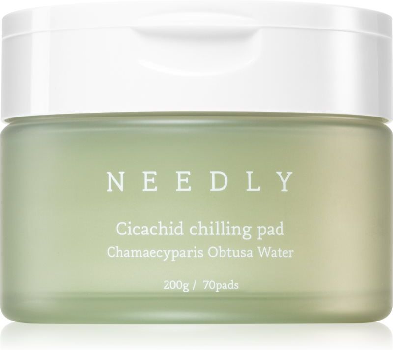 NEEDLY Cicachid Chilling Pad Peeling-Pads für das Gesicht mit beruhigender Wirkung 70 St.