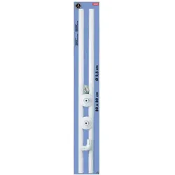 DM-San Duschmeister Duschvorhang Stange Winkel 80-80.. - Duschmeister