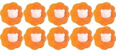 Inspired Finds Reusable Pet Hair Laundry Remover yellow 10pcs