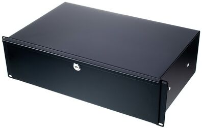 Flyht Pro "Rack Drawer 19" 3U 28 cm lock" Schwarz