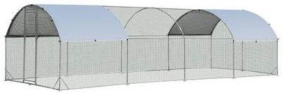 Costway Large Metal Chicken Coop with Cover