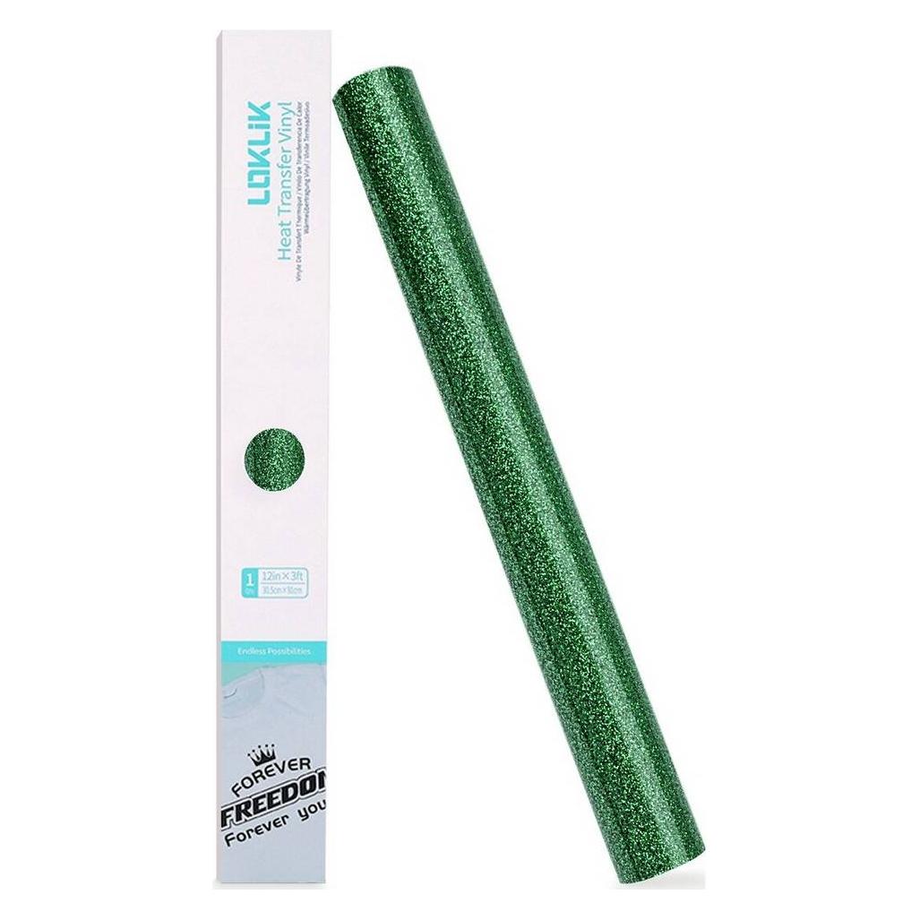 Loklik Heat Transfer Vinyl Glitter - Green (SG-HTV-1572-US-L-B2B)