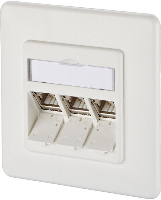 BTR NETCOM Boîtier de connexion E-DAT module 3x8(8) encastré 1309131002-E rws ; Metz Connect (1309131002-E)