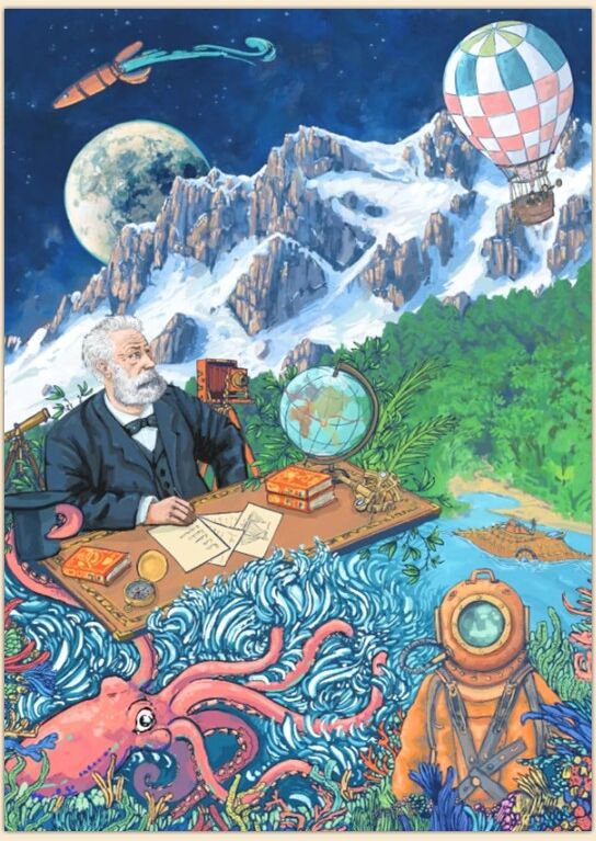 Miraludo Puzzle 1000 pcs Jules Verne : La Galerie des Légendes