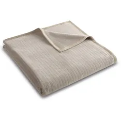 Biederlack Wohndecke Feel Taupe 150x200 cm