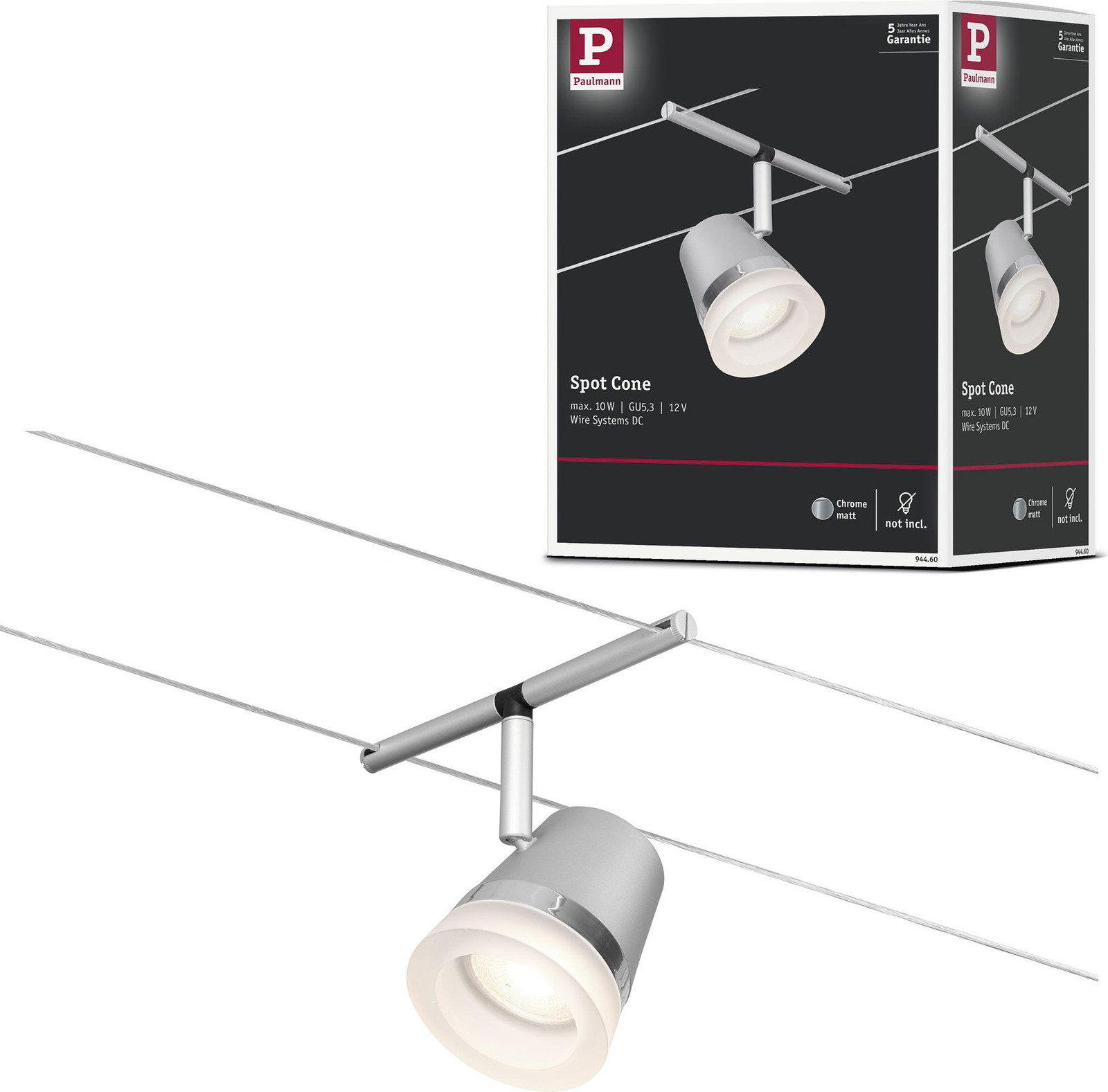 Paulmann CorDuo Ophangsysteem Cone individuele spot voor track systemen