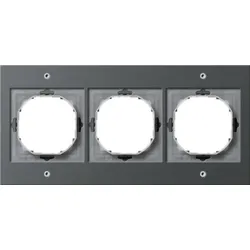 Gira Abdeckrahmen 3-fach anthrazit TX44 021367