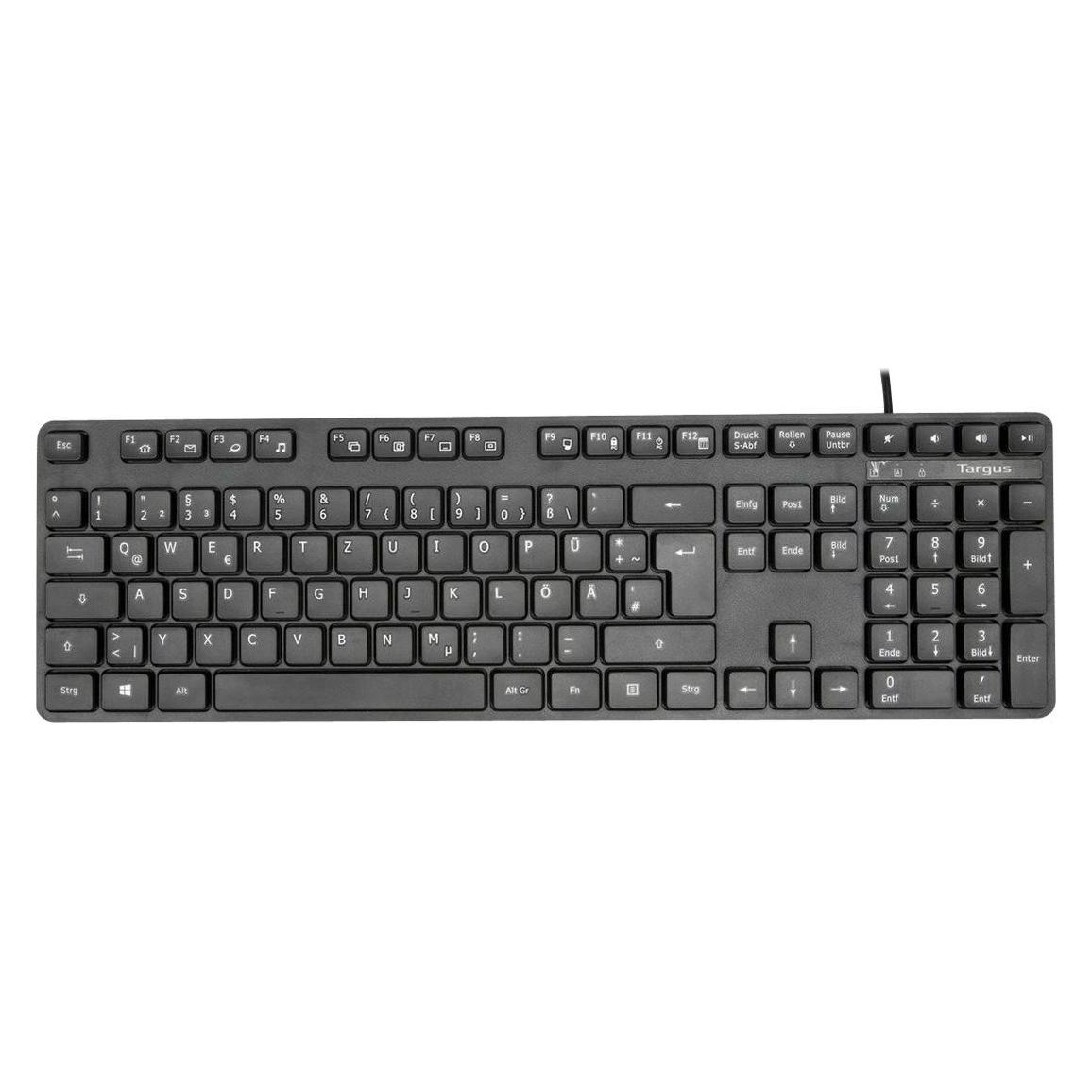 Targus Tastatur USB (DE, Kabelgebunden) (AKB30DE)