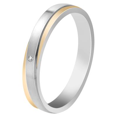 Partnerring AKZENT "Unity of Two, langlebig" Gr. 54, silber (silberfarbig50), Fingerringe, Damen, 54, Edelstahl