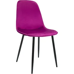 CLP Esszimmerstuhl Maryam Samt   Farbe: lila, Material: Samt