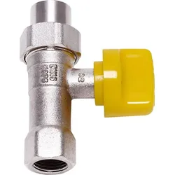 Installationszubehör Nr. 440/13 Gashahn R 1/2 mit TAE, Durchgangsform