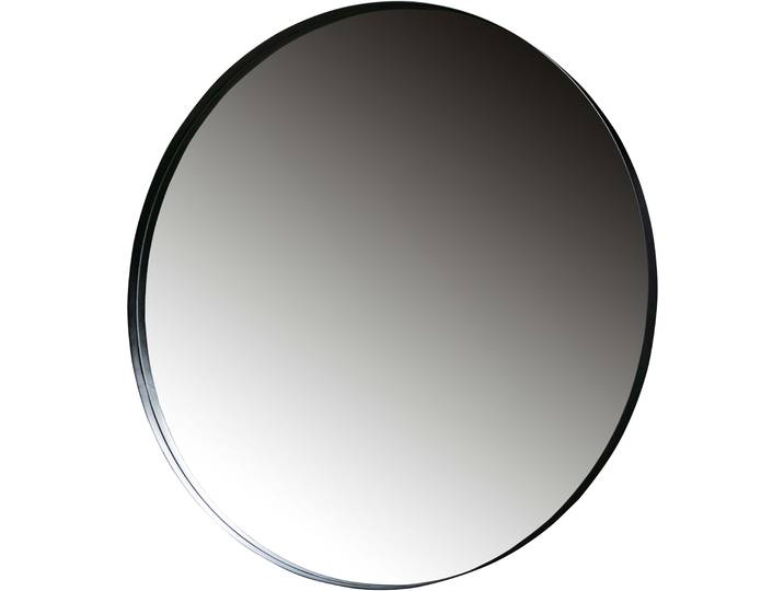 Spiegel WOOOD Doutzen Metall mit Pulverbeschichtung , schwarz, B:115cm H:115cm T:5cm Ø:115cm, glasspiegel, Spiegel, Spiegel, HRP-Stahlrahmen, Europäischer Spiegelglasstandard, Pfleiglicht
