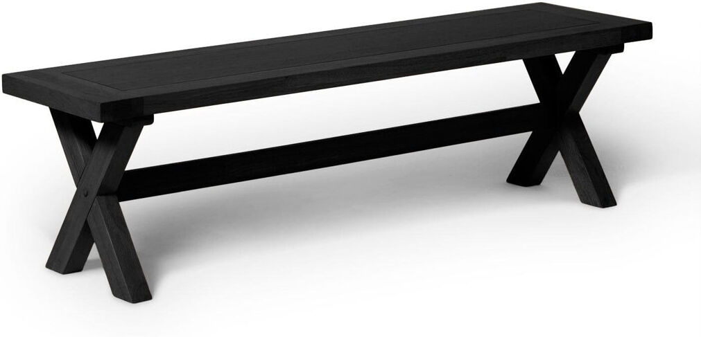Brambly Cottage Gracela Upholstered Bench Black 42.5cm H x 150cm L x 37.5cm D