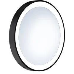 Smedbo OUTLINE - Kosmetikspiegel mit Saugnapf, LED, X7, Schwarz FB625