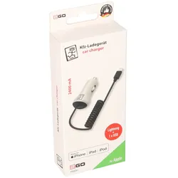 2Go KFZ-Ladegerät für Apple 8-Pin MFI & USB 12-24V