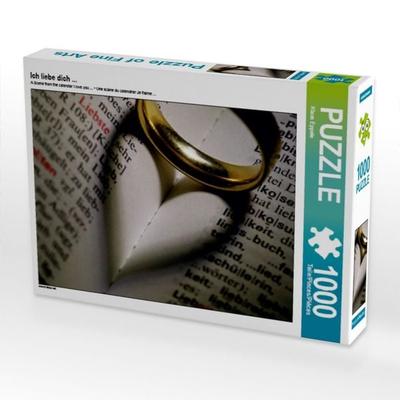 CALVENDO Puzzle Ich liebe dich ... | 1000 Teile Lege-Größe 64x48cm Foto-Puzzle für glückliche Stunden