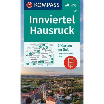 KOMPASS Wanderkarten-Set 201 Innviertel, Hausruck (2 Karten) 1:50.000, Sonstige von , KOMPASS Freytag & Berndt, 978-3-99154-012-0
