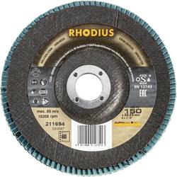 Rhodius 211694 LSZ F3 Fächerschleifscheibe Körnung (num) 80 Edelstahl, Stahl 10 St.