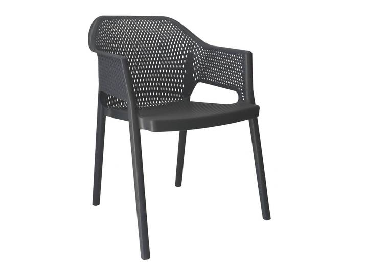 Outdoorstühle Gaber Minush Anthrazit mit Fixarmlehnen, Neu - Perfekt für komfortables Sitzen