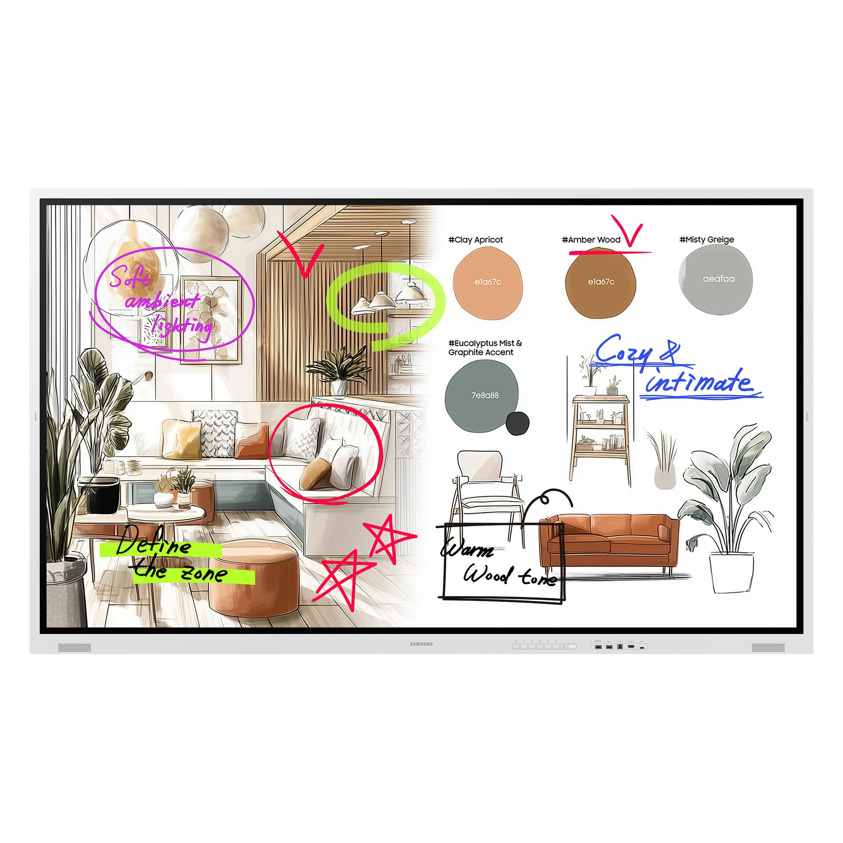 Samsung Smart Signage Flip WMFX (3840 x 2160 Pixel, 75") (LH75WMFWLGCXEN)