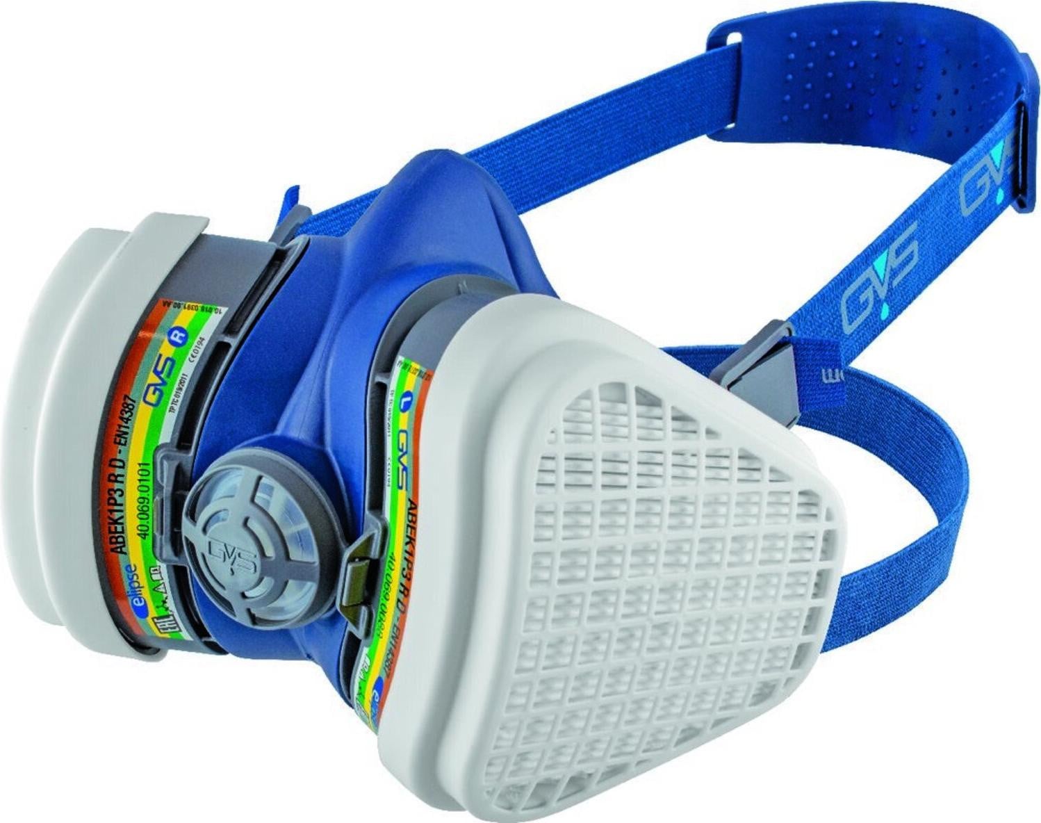 GVS Herbruikbaar halfmasker Elipse met ABEK1-P3 filter, rood, maat M/L