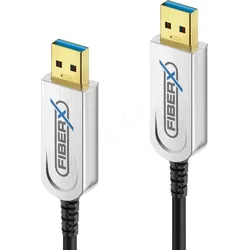 PURE FX-I640-007 - USB 10 Gb/s Glasfaser Kabel, FiberX,  USB-A auf USB-A Stecker, 7
