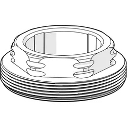 Hansa Spann-Mutter Oras Group 1003409V, M40x1, 1003409V 1003409V