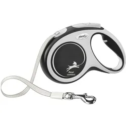 Flexi New COMFORT Gurt M 5m Roll-Leine für Hunde schwarz