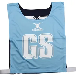 Gilbert, Unisex, Sportshirt, Reversible Netball-Startnummer (L), Rot, Schwarz
