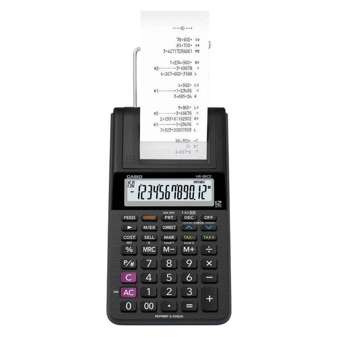 Casio Hr-8rce (Batteriebetrieb, Netzbetrieb) (HR-8RCE-BK)