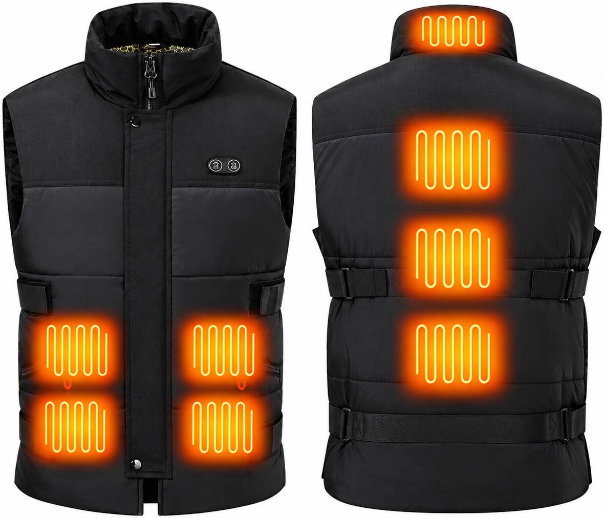 INF Veste Chauffante USB à Taille Ajustable - Veste Électrique Chauffante Rechargeable 5XL