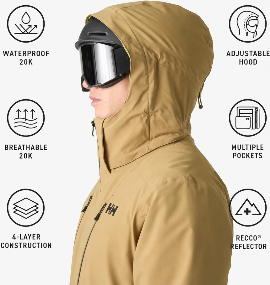 Helly Hansen  - Alpha 4.0 Elmwood - L - Blouson Ski