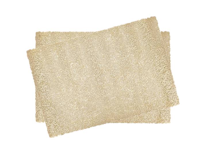 Lot de 2 sets de table IRISÉ Or