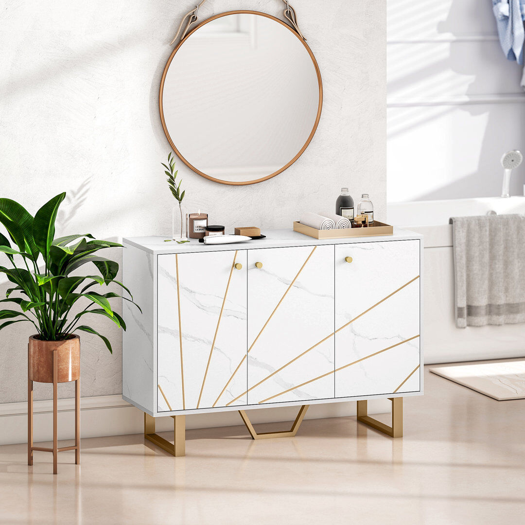Fairmont Park 107cm Sideboard White 75cm H X 107cm W X 35cm D