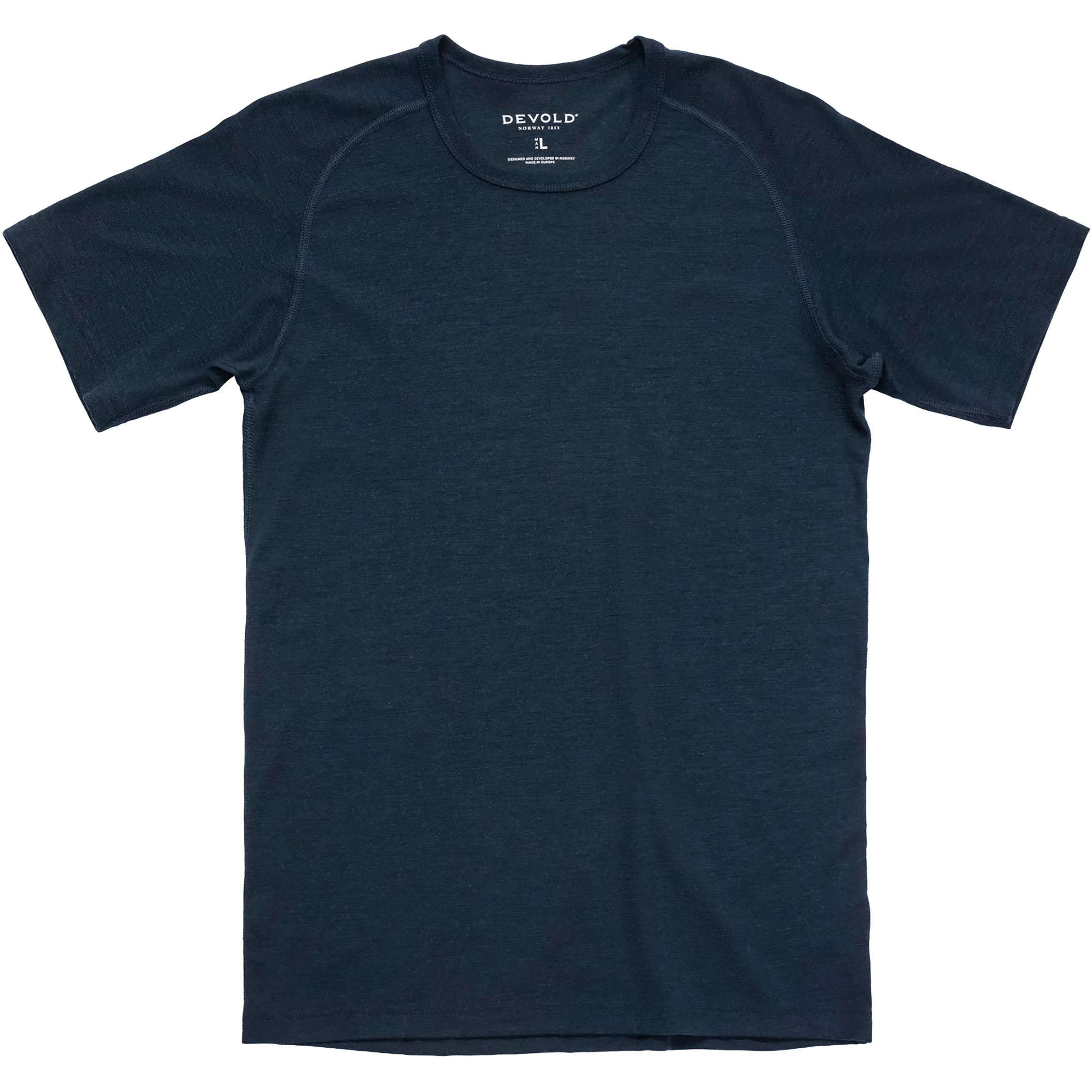 Devold Adventure Merino 190 Herren T-Shirts blau Größe L Camping Geruchsneutralisierend Merinowolle