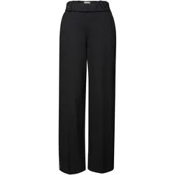 Street One Straight Leg Hose mit Gallon - Damen - Gr. 44 - schwarz
