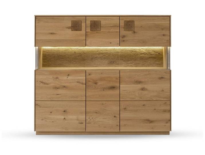 Main Möbel Highboard Highboard 165x145cm 'Monza' Wildeiche geölt
