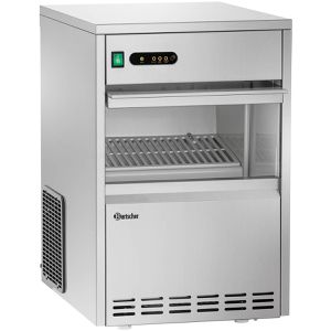 Bartscher Eiswürfelmaschine Pro 25 HK, Edelstahl, 16 Eiswürfel in 15 Min., mit Festwasseranschluss
