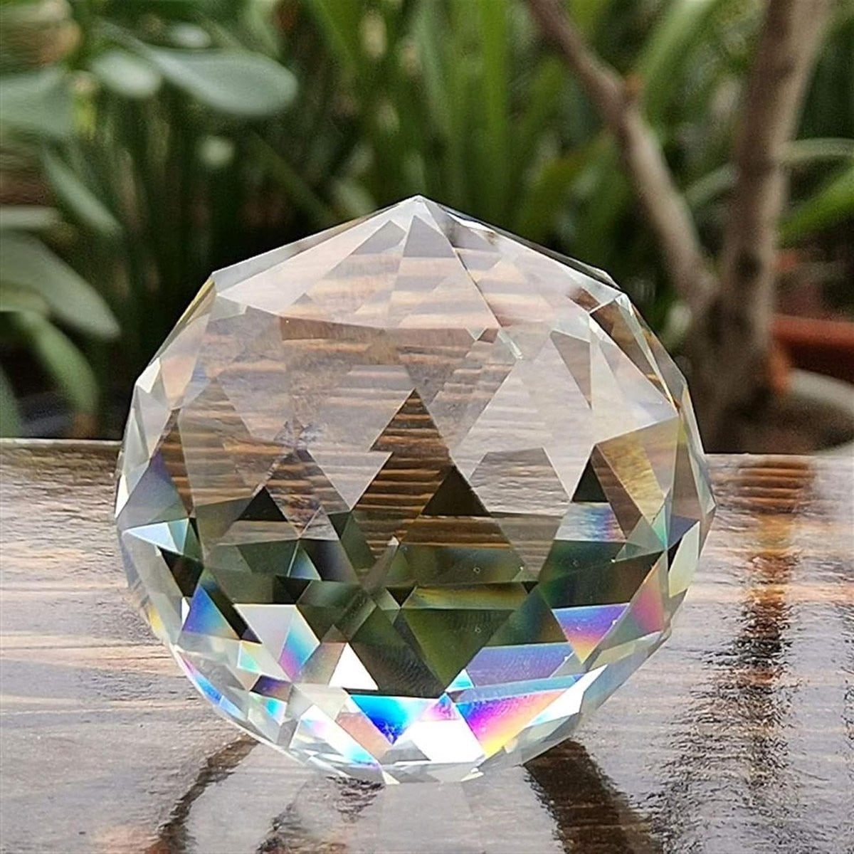 Transparante K9 Kristallen Bol voor Feng Shui Decoratie - 80 mm