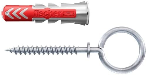 Fischer DUOPOWER universele pluggen met oogje, 10x50 mm, 2 stuks