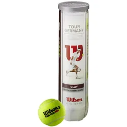 4er Pack Wilson Tour Germany Tennisbälle Dose