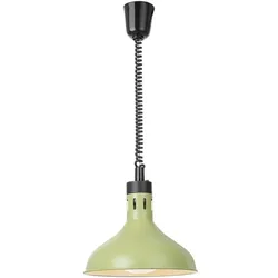 Hendi Höhenverstellbare Wärmelampe, glockenförmig,, Grün, 230V/250W, Ø295x(H)207mm, Speisewärmer, Grün