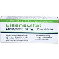 Eisensulfat Lomapharm 65mg 20 ST