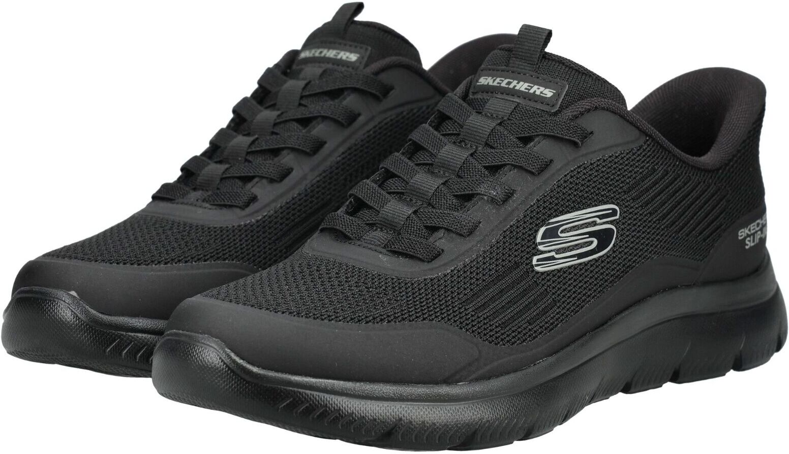 Sneaker SKECHERS "Skechers Sneaker Textil", Herren, Gr. 43, Textil, schwarz, Schuhe Sneaker