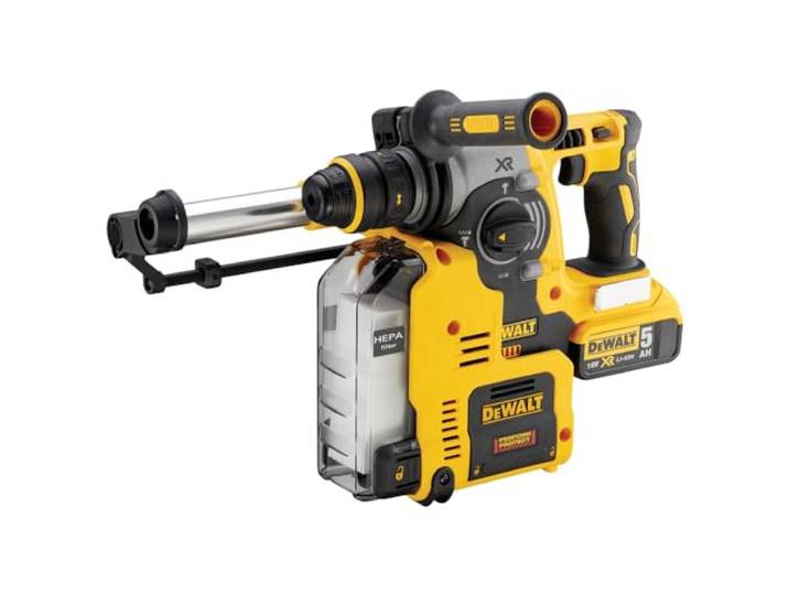 DEWALT Perforateur-burineur avec système d'aspiration\, 18\,0 V dch275p2