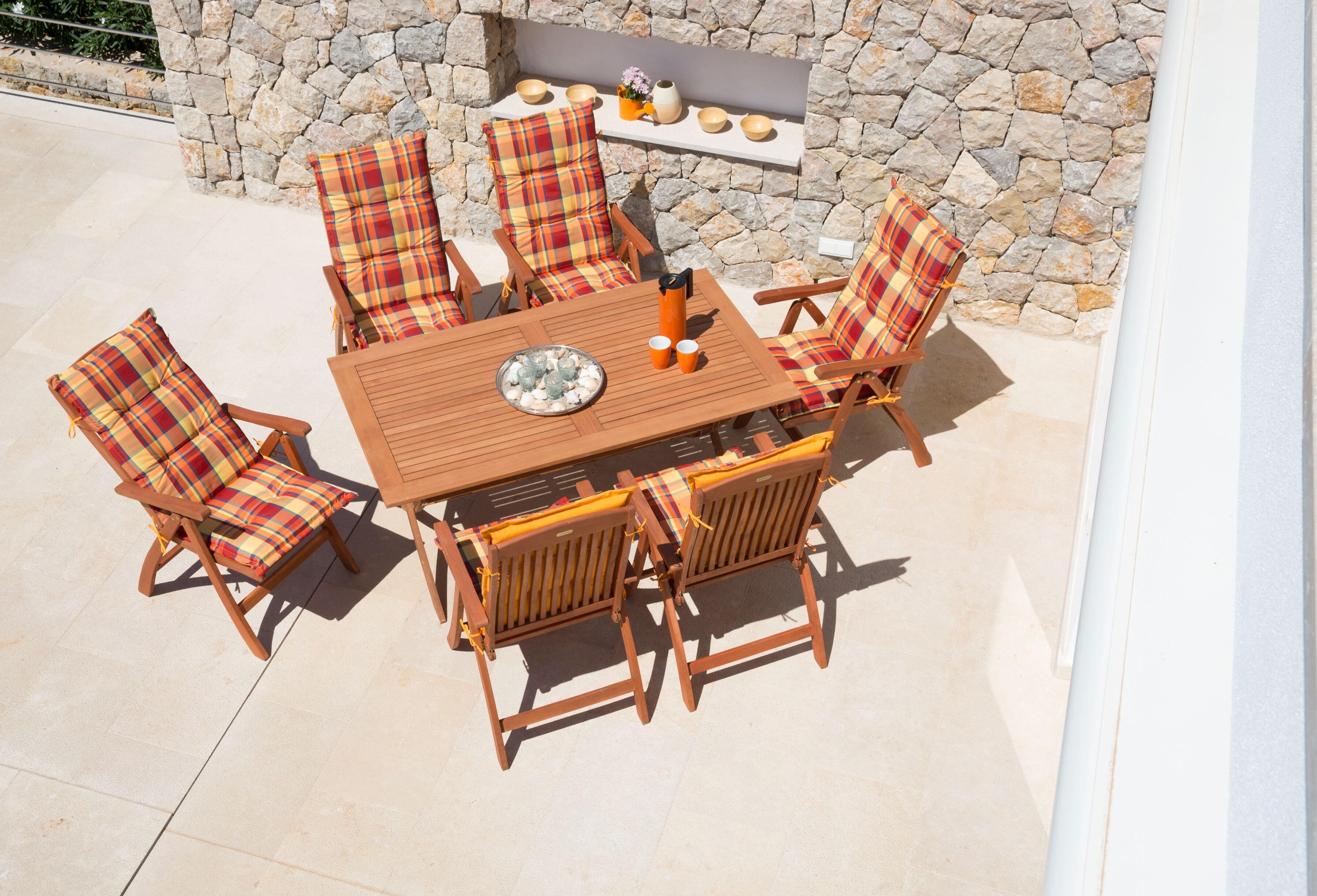 Gartentisch MERXX "Maracaibo", braun, B:70cm H:74cm T:135cm, Tische, Gartentisch